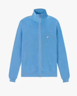 Nude Project Shady Zip-Up Knit Cardigan Blue Best