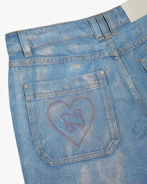 Nude Project Silver Capicci Capri Jeans Blue Hot