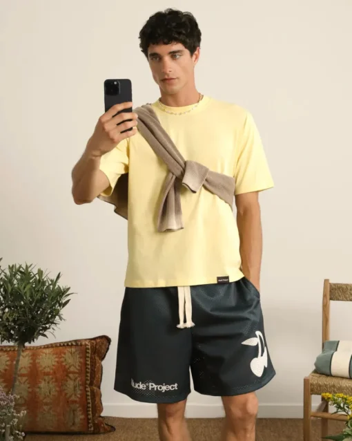 Nude Project Solid Mesh Short Black Fashion