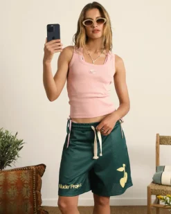 Nude Project Solid Mesh Short Green Online