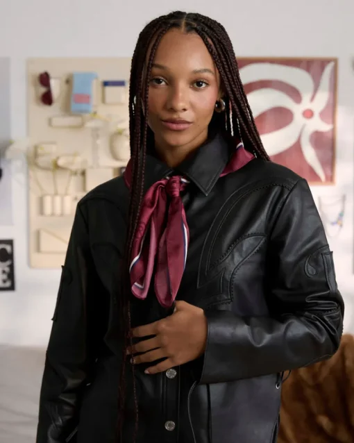 Nude Project Sophisticated Cowgirl Leather Shirt Sale
