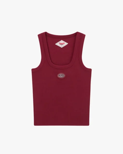 Nude Project Sophisticated Pleasure Tank Top Burgundy New