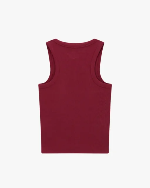 Nude Project Sophisticated Pleasure Tank Top Burgundy New