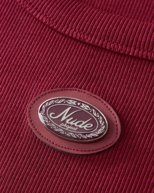 Nude Project Sophisticated Pleasure Tank Top Burgundy New