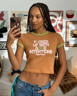 Nude Project Still Fucked Up* Top Brown Sale