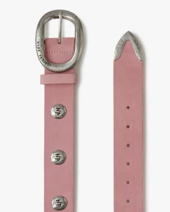 Nude Project Suede Belt Pink New