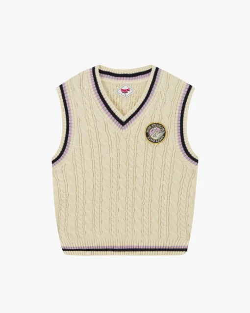 Nude Project Sunday Knit Vest Marshmallow Discount