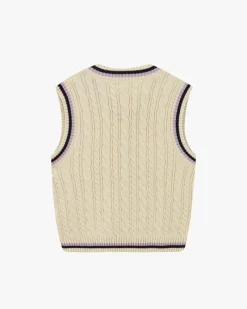 Nude Project Sunday Knit Vest Marshmallow Discount