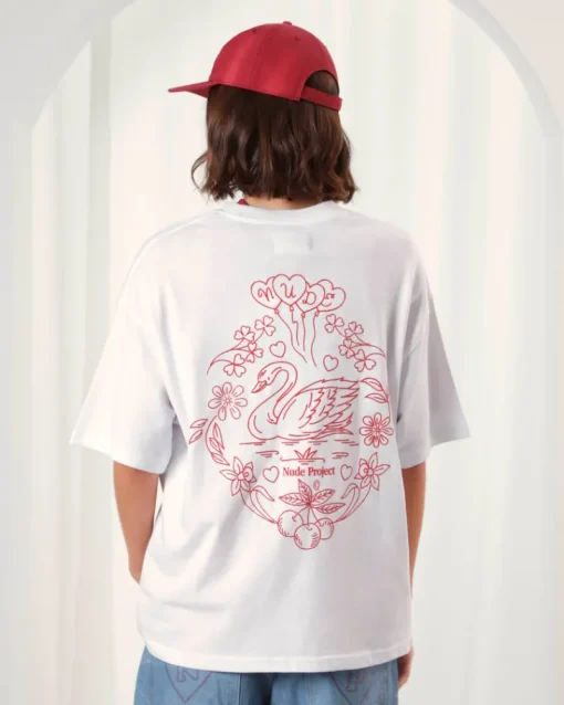 Nude Project Swan Garden Tee White Sale