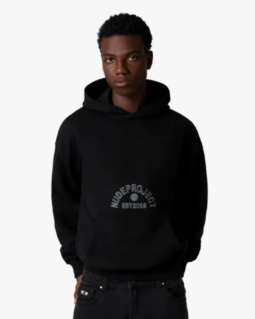 Nude Project Swans Hoodie Black Best