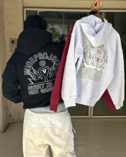 Nude Project Swans Hoodie Black Best