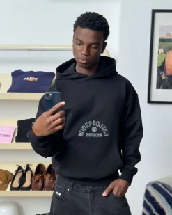 Nude Project Swans Hoodie Black Best