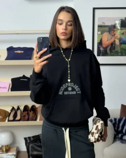 Nude Project Swans Hoodie Black Best