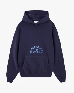 Nude Project Swans Hoodie Navy Outlet