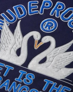 Nude Project Swans Hoodie Navy Outlet