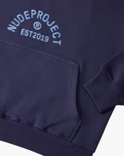 Nude Project Swans Hoodie Navy Outlet