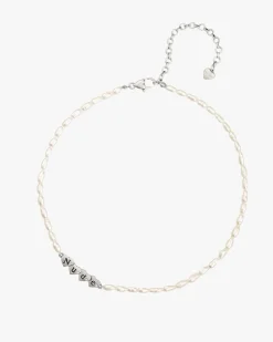 Nude Project Sweet Pearl Necklace Silver Fashion