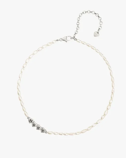 Nude Project Sweet Pearl Necklace Silver Fashion