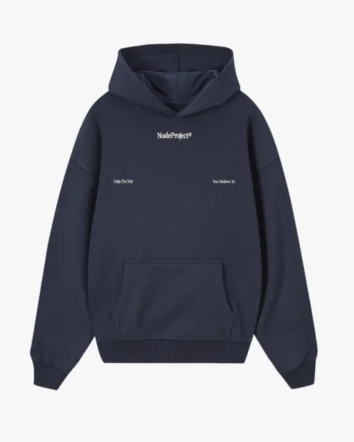 Nude Project Time Hoodie Navy New