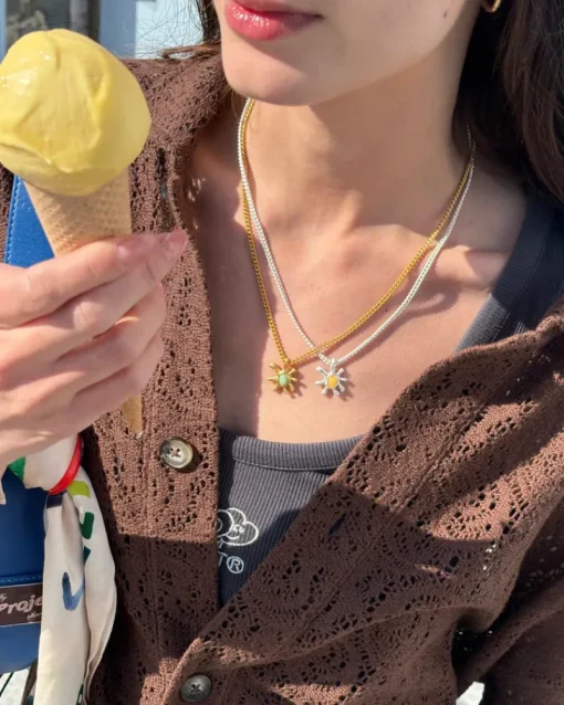 Nude Project Tropical Necklace Silver Fashion