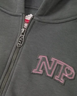 Nude Project Typa Day Cropped Hoodie Ash Sale