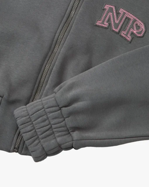 Nude Project Typa Day Cropped Hoodie Ash Sale