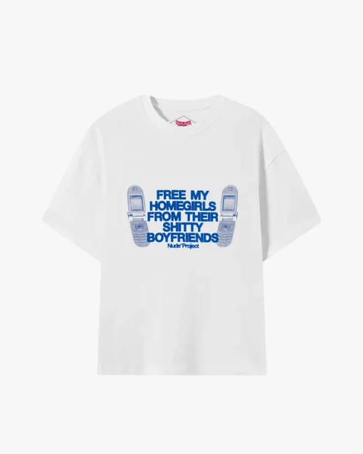 Nude Project Type Shit Tee White Hot