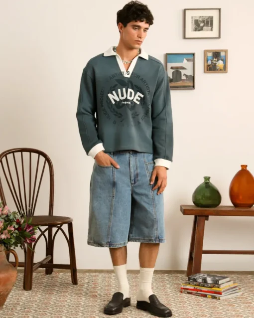 Nude Project Updown Denim Shorts Hot