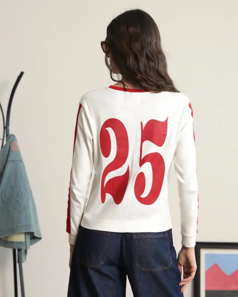 Nude Project Vintage Sports Longsleeve White Hot