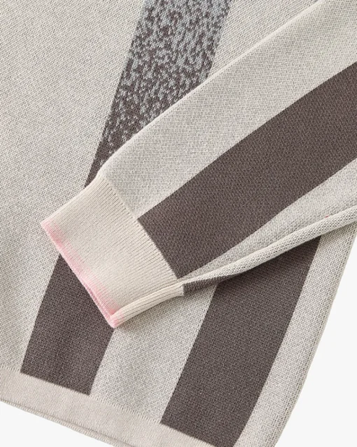 Nude Project Vizcaya Football Polo Knit Grey New