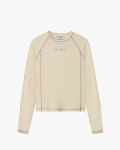 Nude Project Waffle Long-Sleeve Tee 2 Pack Marshmallow/Black Discount