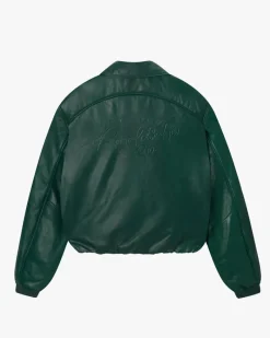 Nude Project World Cup Leather Bomber Jacket Clearance