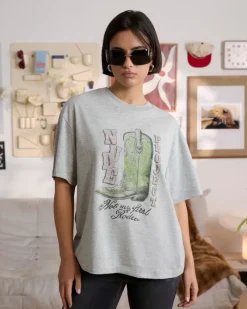 Nude Project Yeehaw Tee Grey Hot