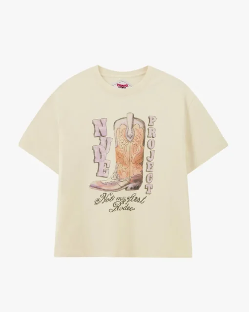 Nude Project Yeehaw Tee Marshmallow Hot