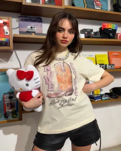 Nude Project Yeehaw Tee Marshmallow Hot