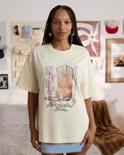 Nude Project Yeehaw Tee Marshmallow Hot